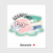 Grappige Brainpower Waterdicht Sticker (Vel)