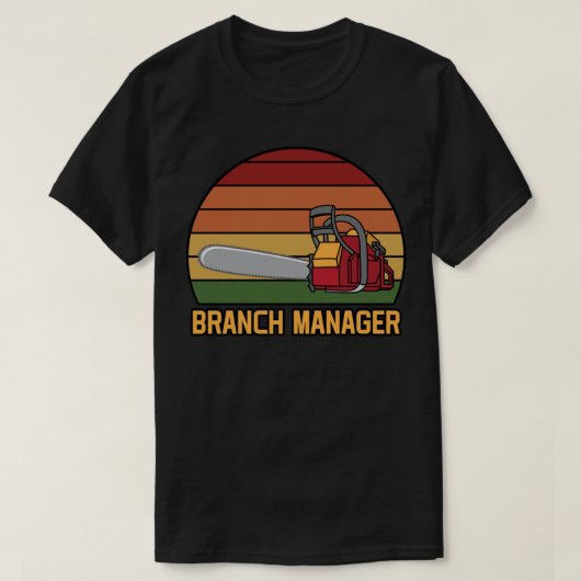Grappige Branch Manager Lumberjack T-shirt (Design voorkant)