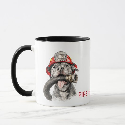 Grappige Brandweer Mok Hondenslang Humor Cadeau (Links)