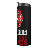 Grappige brandweer slang motto thermosbeker (Geroteerd rechts)