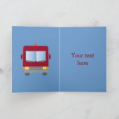 Grappige brandweerlieden redden kat kaart (Binnen)