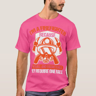 Grappige brandweerman citaat t-shirt