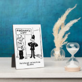 Grappige brandweerman en politieagent Grappig Fotoplaat (Zijkant)