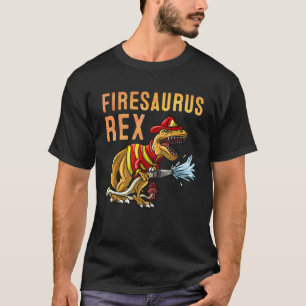 Grappige brandweerman kunst voor kinderen peuters t-shirt