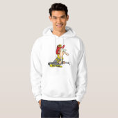 Grappige brandweerman met slang Emergency Responde Hoodie (Voorkant volledig)