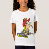 Grappige brandweerman met slang Emergency Responde T-shirt (Voorkant)
