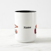 Grappige Brandweerman Mok  Personaliseer het! (Midden)