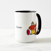 Grappige Brandweerman Mok  Personaliseer het! (Voorkant rechts)