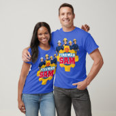 grappige brandweerman sam vrienden t-shirt (Unisex)