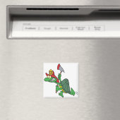 grappige brandweerschildpad-cartoon magneet (Insitu (Vaatwasser))