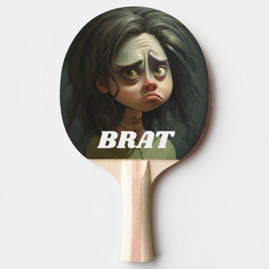 GRAPPIGE BRAT Ping Pong Bat Tafeltennisbatje (Voorkant)