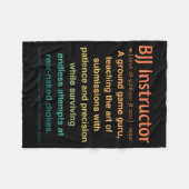 Grappige Braziliaans Jiu-Jitsu Fleece Deken (Voorkant (Horizontaal))