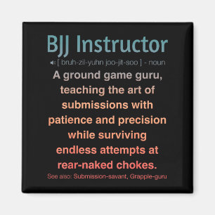 Grappige Braziliaanse Jiu-Jitsu Magneet