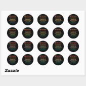 Grappige Braziliaanse Jiu-Jitsu Ronde Sticker (Vel)