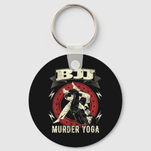 Grappige Brazilian Jiu Jitsu BJJ Moord Yoga Sleutelhanger