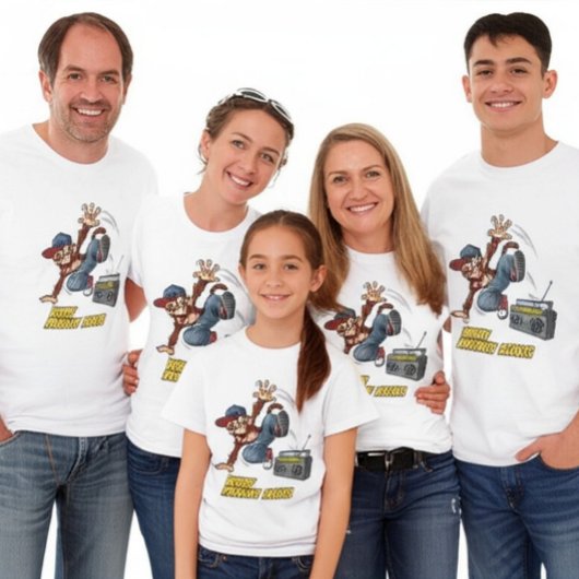Grappige Breakdance Aap Hip-Hop Dans T-shirt