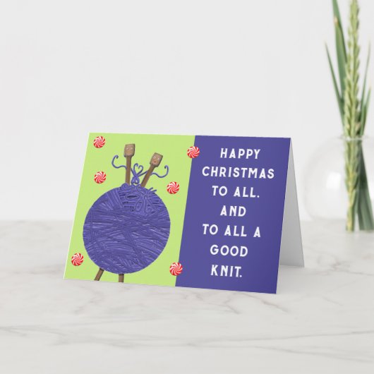 Grappige Brei Kerst Feestdagen Kaart (Voorkant)