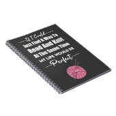 Grappige Breien Geschenken Crafter Garen Breister Notitieboek (Rechterzijde)