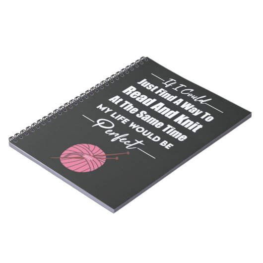 Grappige Breien Geschenken Crafter Garen Breister  Notitieboek (Linkerzijde)