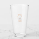 Grappige Breiende Geest Vintage Gravure Ontwerp_1 Glas (Achterkant)