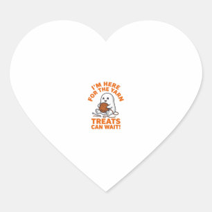 Grappige Breiende Geest Vintage Gravure Ontwerp_1 Hart Sticker