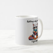 Grappige Breimug Superkracht Kat Koffiemok (Voorkant rechts)