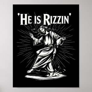 Grappige Brekende Koele Rizz Sfeer Hij Is Rizzin J Poster