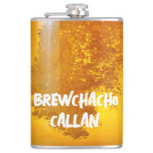 Grappige Brewchacho Heupfles (Voorkant)