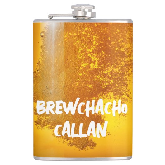 Grappige Brewchacho Heupfles (Voorkant)