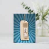 Grappige Brick Cell Phone Briefkaart (Staand voorkant)