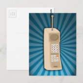 Grappige Brick Cell Phone Briefkaart (Voorkant / Achterkant)