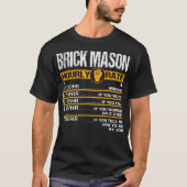 Grappige Brick Mason Tarief per uur Bricklayer Arb T-shirt (Voorkant)