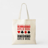 Grappige Bridge Player Club verpletterd spel van b Tote Bag (Achterkant)