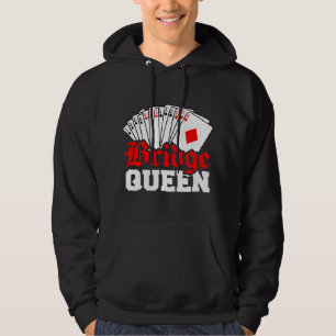 Grappige Bridgekaartspel Liefhebber Bridge Koningi Hoodie