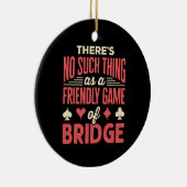 Grappige bridgespeler, niet zoiets als vriendelijk keramisch ornament (Rechts)