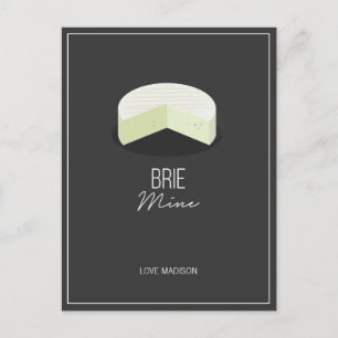 Grappige Brie Mine Valentijn Love Cheese Briefkaar Briefkaart