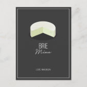 Grappige Brie Mine Valentijn Love Cheese Briefkaar Briefkaart (Voorkant)