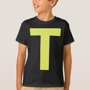 Grappige brief aan groen Halloween kostuum T-shirt
