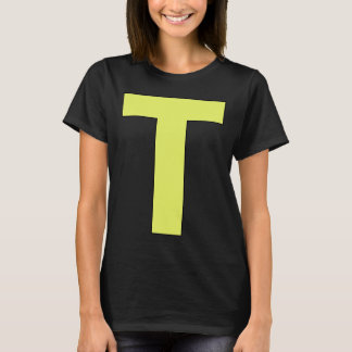 Grappige brief aan groen Halloween kostuum T-shirt