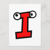 Grappige Brief i van het Monogram Briefkaart (Voorkant)