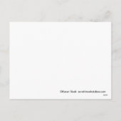 Grappige briefkaart van Kerstmis van de kat het (Achterkant)