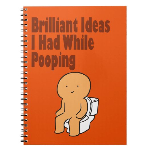 Grappige briljante ideeën die ik had tijdens het p notitieboek (Voorkant)