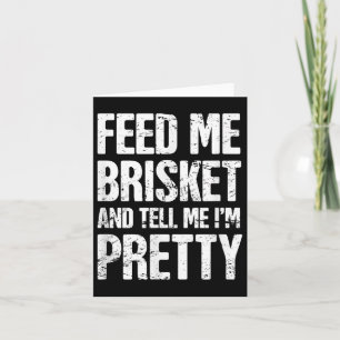 Grappige Brisket & Achtertuin Barbecue Grill S Kaart