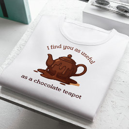 Grappige Britse belediging nutteloos als een choco Tri-Blend Shirt