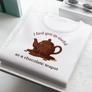 Grappige Britse belediging nutteloos als een choco Tri-Blend Shirt