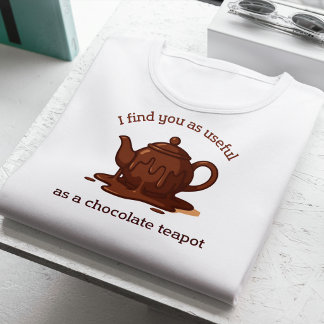 Grappige Britse belediging nutteloos als een choco Tri-Blend Shirt