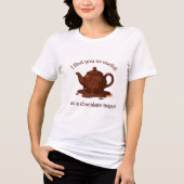 Grappige Britse belediging nutteloos als een choco Tri-Blend Shirt (Voorkant)