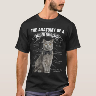 Grappige Britse Korthaar Kat Moeder Vader Meow T-shirt