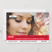 Grappige Britse Moederdag 🎉 Fake TV Nieuws Kaart (Voorkant)