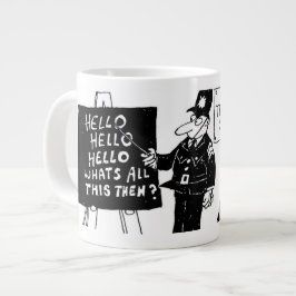 Grappige Britse Politie Opleidingsschool Grote Koffiekop